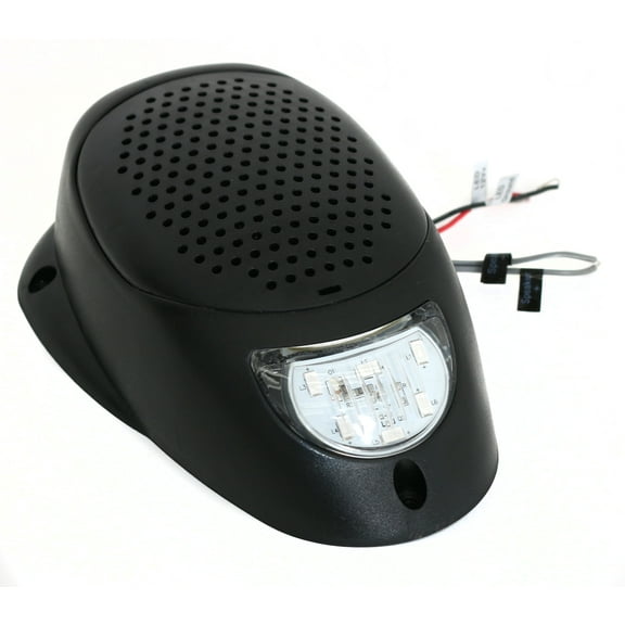 Black 3" Water Resistant Surface Mount Satellite Speaker w Blue LED Lighting 12V
