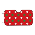 thumbnail image 7 of Balery White and Green Polka Dot Print Car Windshield Sun Shade,Windshield Sunshade for Car Pickup Truck SUV Accessories-Small, 7 of 7