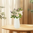 thumbnail image 4 of Decorative Vase, Czzoypi Imitation Glazed Plastic Flower Vase, 10 Inch Modern Home Decor for Living Room TV Cabinet Dried Flower Arrangement, White, 4 of 6