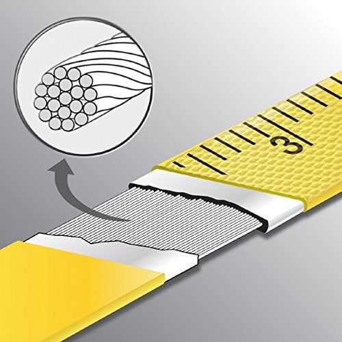 Komelon 66330IM Open Reel Fiberglass Tape Measure, 330-Feet, Hi-Viz Yellow