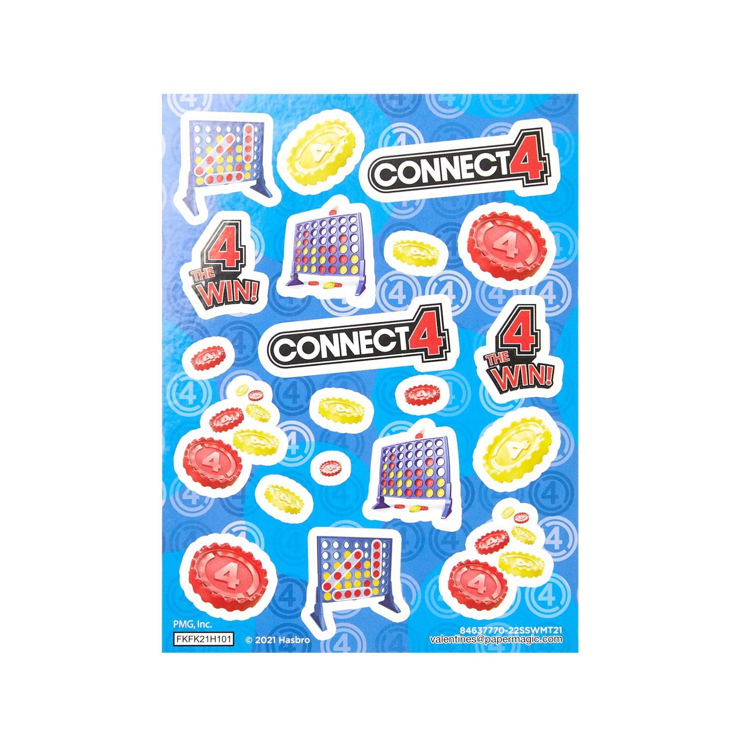 Connect 4 Valentine's Day Cards, 32 Count, Classroom Exchange Cards