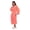 Coral, variant on Long Waffle Kimono Robe for Men and Women, 220 GSM, White, One Size