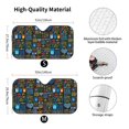 thumbnail image 3 of Bingfone Happy Father Day Car Windshield Sun Shade Protector Keep Your Vehicle Cool Sun Shield Visor Cover Foldable-Small, 3 of 9