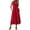 Red, variant on Horkkom Maxi Dresses for Women Sleeveless Linen Summer Dresses Beach Casual Long Dresses with Pockets, S-2XL