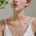 thumbnail image 5 of FJ Butterfly Necklace for Women 925 Sterling Silver Heart Emerald Pendant May Birthstone Jewelry Gifts for Wife Girlfriend Mom Daughter, 5 of 8