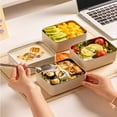 thumbnail image 6 of YIKA Tupperware Container Stainless Steel Preservation Box 304 Food Grade Lunch Box Lunch Box Lunch Box Microwave Heating Sealed Leak Proof Storage Box Kitchen Storage D, 6 of 9