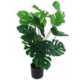 thumbnail image 2 of Artificial Monstera Deliciosa Plant 80cm 18 Leaves Decorative Simulation Potted Plant for Indoor Outdoor, 2 of 15
