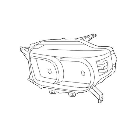 Genuine OE Toyota Headlight (Right) - 81130-35520