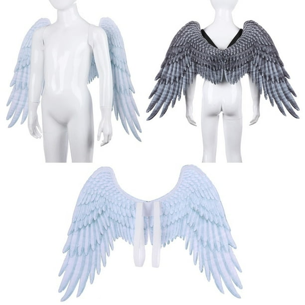 Nituyy Angel Wings, Halo and Fairy Wand for Kids Angel Costume Feather  Wingsare for Halloween Christmas Eve 