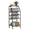 Black, variant on SolidPal 5 Tier Bathroom Towel Rack Cart, Rolling Utility Cart with Wheels Metal Wood Storage Shelf for Home Kitchen