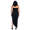 thumbnail image 5 of Plus Size Cowl Neck Asymmetrical Halter Dress, 5 of 9