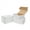 6x4x3", variant on 50 Corrugated Paper Boxes 6x4x4", White Outside and Yellow Inside