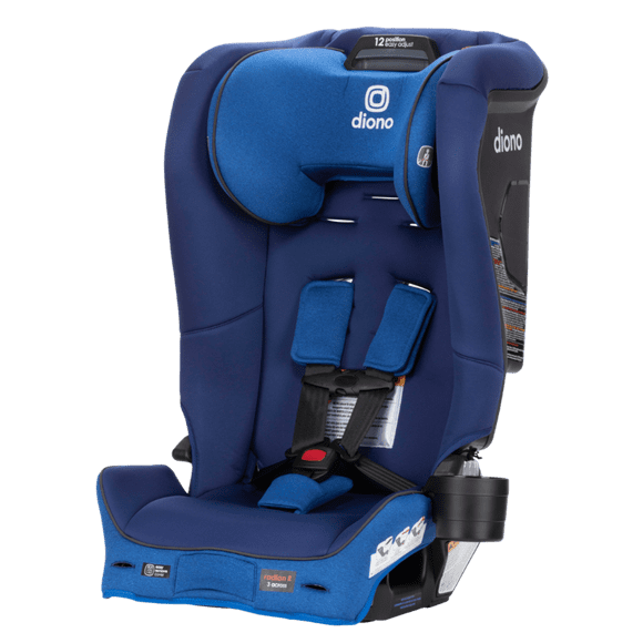 Diono Radian 3R SafePlus All-in-One Convertible Car Seat, Slim Fit 3 Across, Blue Sky