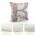 thumbnail image 4 of Throw Pillow Covers Decorative English Letters Floral Pillowcases Velvet Soft Cushion Cover White Pillow Protectors for Sofa Bedding Car and Home Decor, 4 of 5