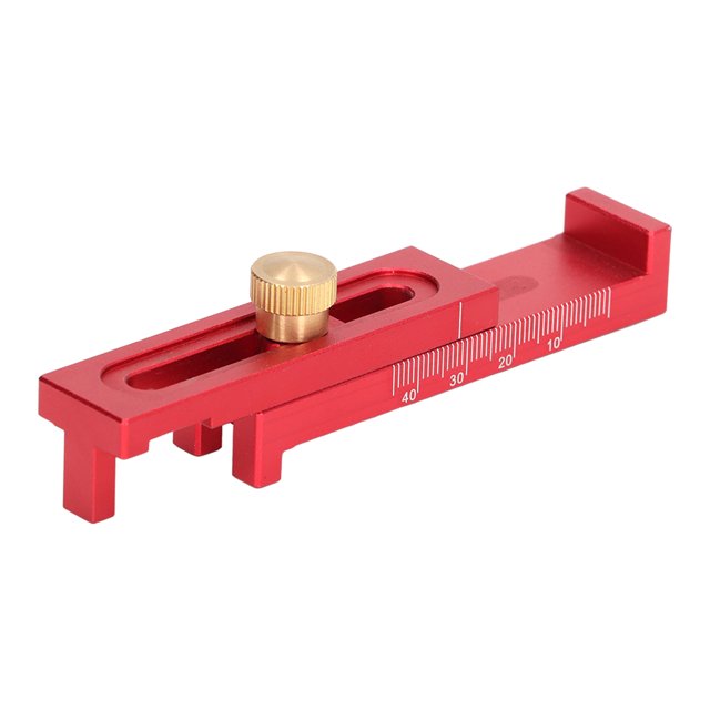 Depth Measuring Ruler Saw Gaps Gauge Aluminium Alloy 5‑40mm Tool for Cutting Slotting T2