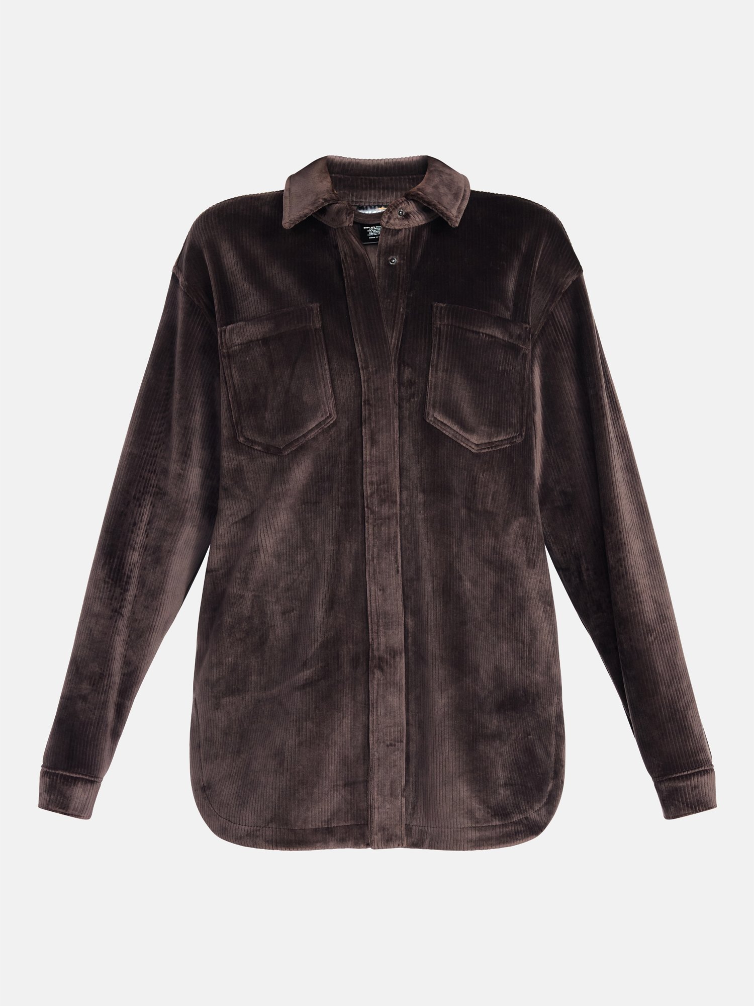 Avia Women's and Women's Plus Cord Velour Shacket, Sizes XS-4X