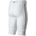 thumbnail image 4 of Marucci Men's Excel Tapered DoubleKnit Piped Knicker Baseball Pants White/Black M, 4 of 5