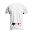 thumbnail image 4 of Mexico 2026 Soccer Cup Crew Neck Jersey for Men, Short Sleeve Football Kit Shirt with Tribal Geometric & "MÉXICO" Print, Breathable Athletic Uniform Top, Lightweight Fan Gear, 1 PC White M, 4 of 4