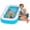 Blue, variant on Grip A Pool Inflatable Kiddie Pool 65"x39"x10" Age 2+, Toddler Ball Pit, Adult Backyard Tanning Pool - Summer Blue