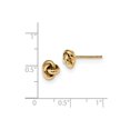 thumbnail image 2 of 14k Polished Love Knot Post Earrings - 1.1 Grams - Measures 6.8x6.5mm Wide, 2 of 2