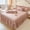Russet-red, variant on Lace Bed Sheet for Queen/King Bed - 17in. Drop, Easy Fit Ruffle Bedskirt Wrap Around Bed Skirt, Anti Wrinkle & Fade Resistant