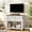 White, variant on Uforic 40-Inch Farmhouse TV Stand with Power Outlet,Storage Cabinet,TV Cabinet for Living Room - White