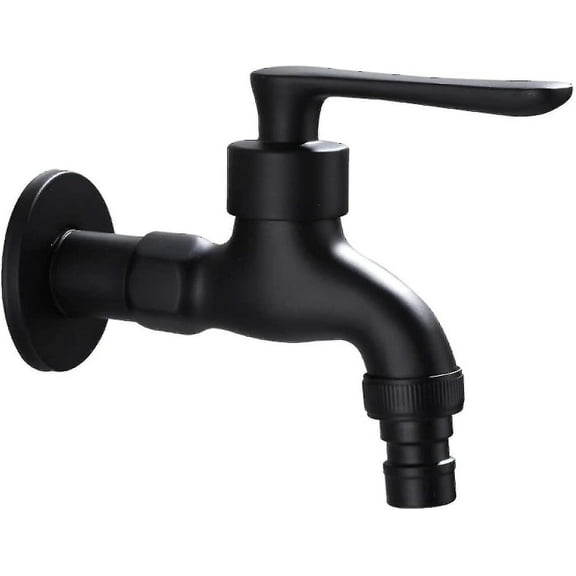 Outdoor Garden Faucet Vintage Cold Water Tap With Single Control Interface (1/2inch Outlets - 1/2inch Inlets), Suitable For Garden, Washing