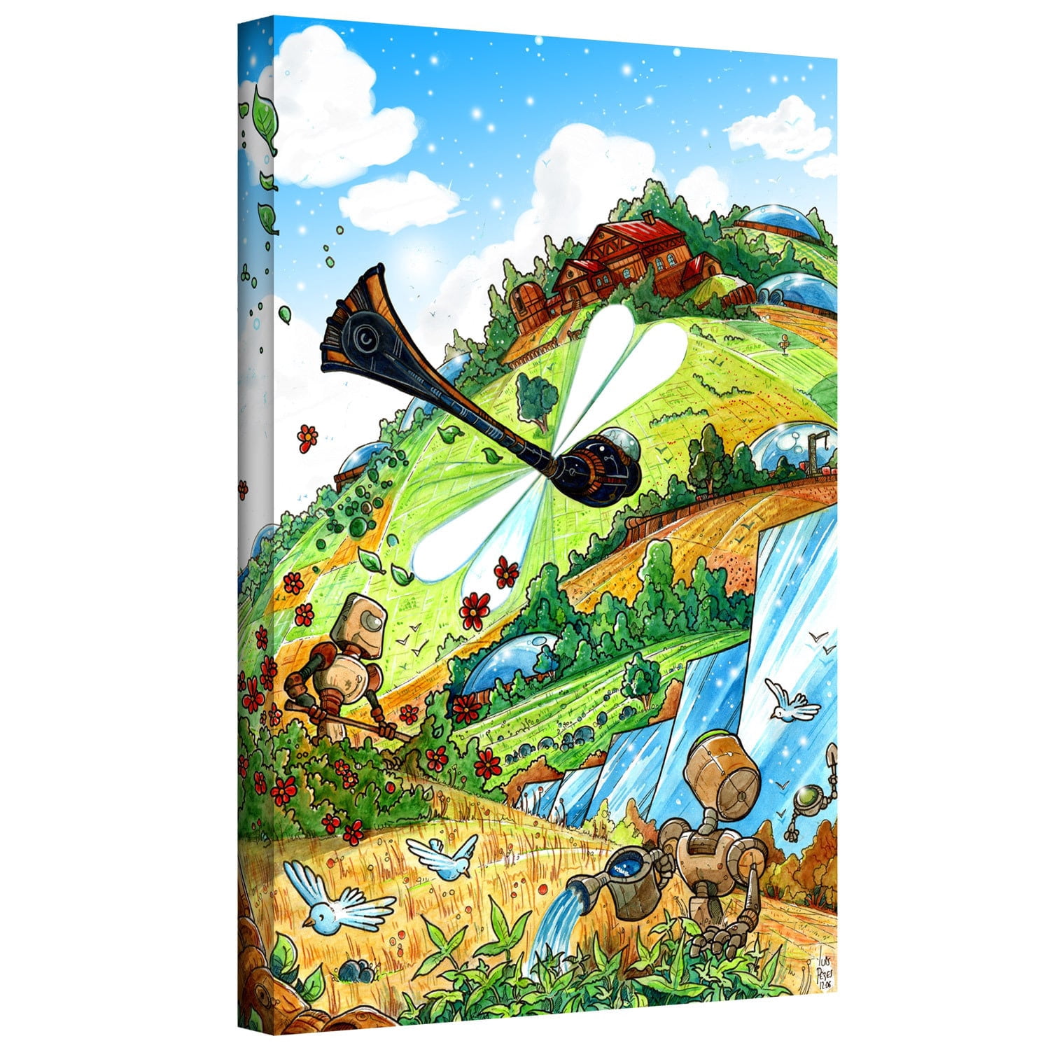 Luis Peres "Dragonfly 2" Gallery-Wrapped Canvas