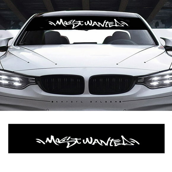 Car Front Rear Window Windshield Decal Sticker Cover Styling Decoration Windshield Decal For Non See Thru For Decals For Cars Jdm Stickers Need Speed Banner Most Wanted Auto