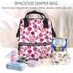 thumbnail image 5 of Easygdp Tulips Flowers para Bolsa de Bebé de Gran Capacidad con Múltiples Bolsillos, Bolsa de Pañales para Padres, Bolsa de Viaje Organizada y Elegante, 5 of 6