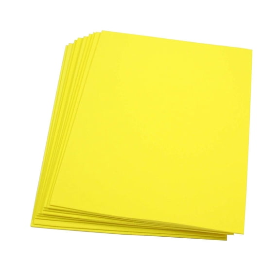 Craft Foam -9" x 12" Sheets-Yellow-10 Pack- 2mm thick