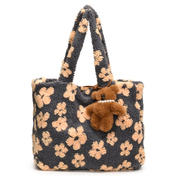 Monedero Y2K Bolso Mano Felpa para Mujer Otoño E Invierno