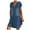 Dark Blue, variant on gakvbuo Summer Dresses for Women 2023 Plus Size Dress for Women Sundresses Women Casual Sexy V-Neck Solid Dresses Summer Short Sleeve Pullover Denim Dress