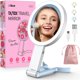 thumbnail image 1 of Espejo de maquillaje LitBear Travel recargable 10X/1X con luz, 1 of 8