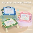 thumbnail image 2 of Mistaha Educational Magnetic Drawing Board Set with Colorful Zones and Detachable Legs - Frog Design, Safe Material, Ideal Gift for Kids, 2 of 6