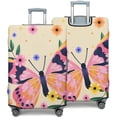 thumbnail image 2 of Stretch Luggage Cover XL(29-32in)– Elastic Travel Suitcase Protector with Handle Openings & Bottom Closure, Washable Polyester Spandex Suitcases Cover, Butterfly Floral Print, 2 of 5