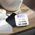 thumbnail image 4 of 3drose, Papa, the Man the Myth the Legend, Blue and Black Lettering, Set of 4 Coasters - Soft, 4 of 7