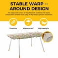 thumbnail image 4 of Spring Botanical Table Cloths for 8 Foot Rectangle Tables, Watercolor Floral Eucalyptus Leaves Beige Patio Waterproof Elastic Fitted Tablecloths, Washable Rectangular Table Cover for Camping, 4 of 8