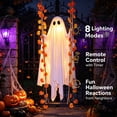 thumbnail image 5 of 4ft Halloween Swing Ghost Decoration, Hanging Light-up Ghost Decor with RC, 8 Modes, Ideal for Halloween Party (B 4.9ft), 5 of 10