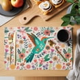 thumbnail image 2 of Boho Floral Bird Placemats Set of 8, Leaf Colorful Cartoon Botanical Rustic Non-Slip Place Mats Washable Table Mats for Kitchen Dining Table Decorations Indoor/Outdoor, 2 of 9