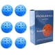 thumbnail image 1 of Eigraketly 6 unids/set profesional portátil Pickleball 40 agujeros práctica de entrenamiento reutilizable PE Pickle Balls Kit surtido Golf Azul, 1 of 6