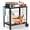 Black, variant on Outdoor Grill Cart with Wheels, Rolling Dining Table for Blackstone Griddle Stand, BBQ Kitchen Food Prep Table for Party