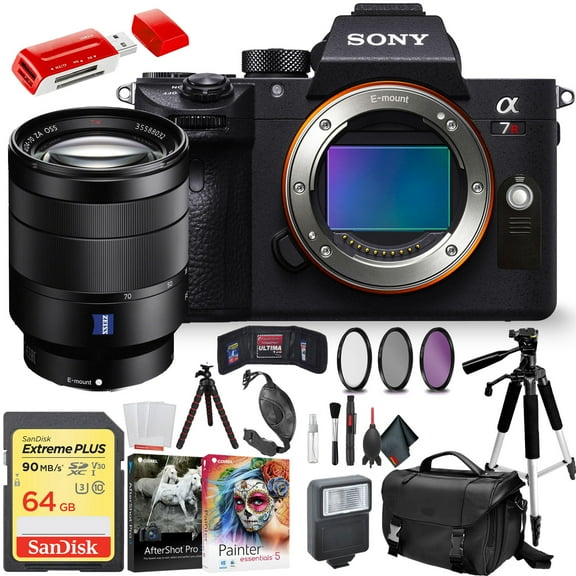 Sony Alpha a7R III Mirrorless Digital Camera Sony 24-70mm Lens and Accessories Combo(International Model)
