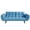 Blue-Velvet, variant on Aukfa 75" Flared Arm Futon Convertible Sofa Bed, Tufted Sleeper Couch for Home Office, Linen, Gray