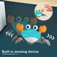 thumbnail image 2 of Cangrejo de detección de infrarrojos Juguetes de exploración con efectos de iluminación de música Cangrejo de exploración recargable por USB Juguetes para bebés con sensor Evitación de obstáculos Can JAMW Sencillez, 2 of 5
