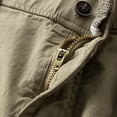 thumbnail image 4 of Eryao Mens Workwear Cargo Shorts Casual Elastic Waist Short Pants with Pockets Lightweight Baggy Outdoor Shorts,Khaki,30, 4 of 9