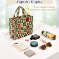 thumbnail image 5 of FORMRS Womens Corduroy Tote Bag Crossbody Shoulder Purse Handbag with Detachable Strap, Christmas Plaid Pattern, 5 of 7