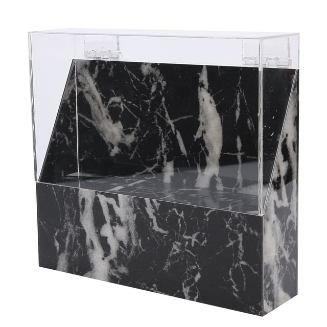Soporte para pinzas de acrílico de 8 agujeros para extensiones de pestañas, expositor de pinzas, estante de almacenamiento, color negro