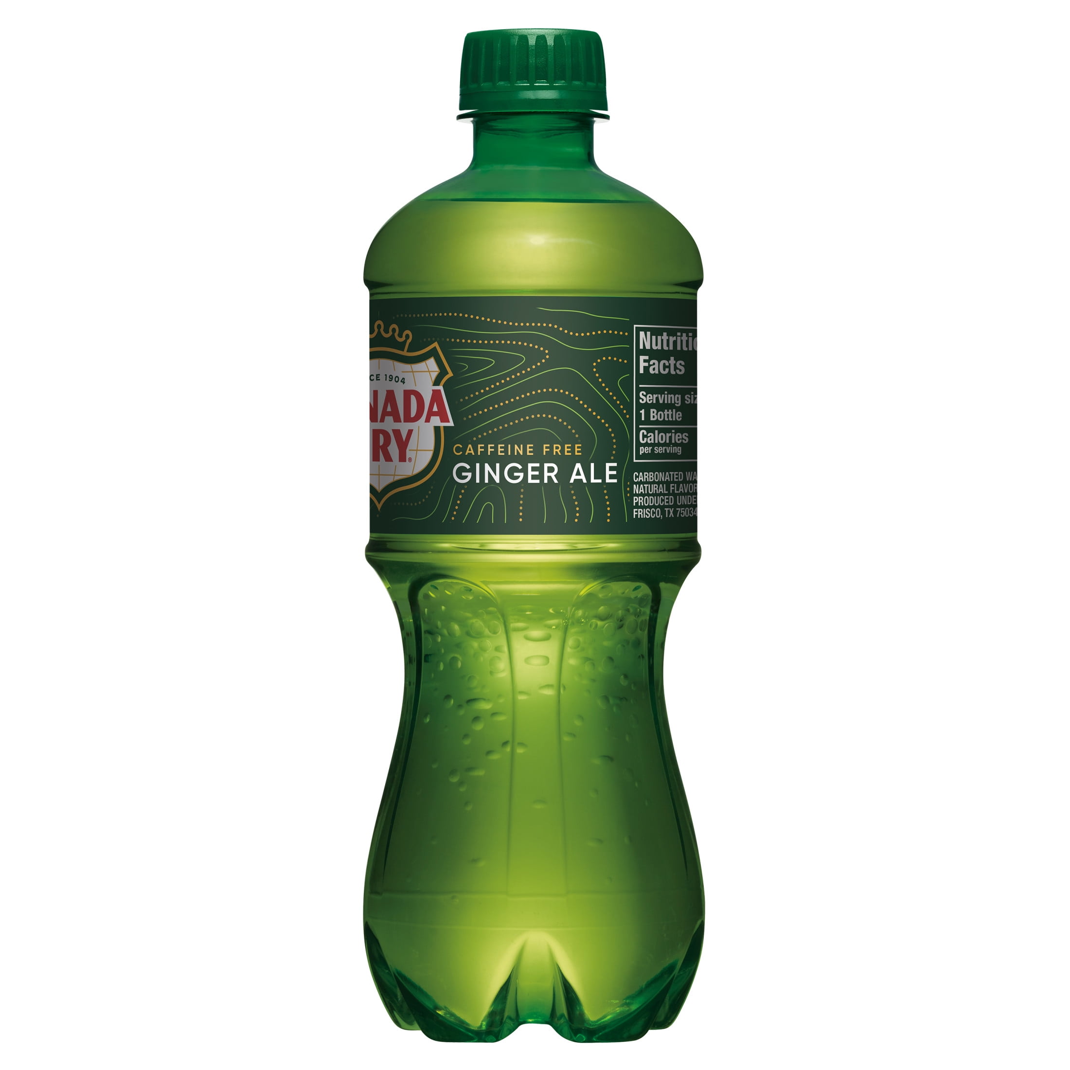 Canada Dry Caffeine Free Ginger Ale Soda Pop, 20 fl oz, Bottle