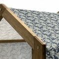 thumbnail image 5 of Floral Pet House, Vibrant Little Blossoms Flourishing Garden Feminine Flora Graphic Art, Outdoor & Indoor Portable Dog Kennel with Pillow and Cover, 5 Sizes, Night Blue Ivory, by Ambesonne, 5 of 5